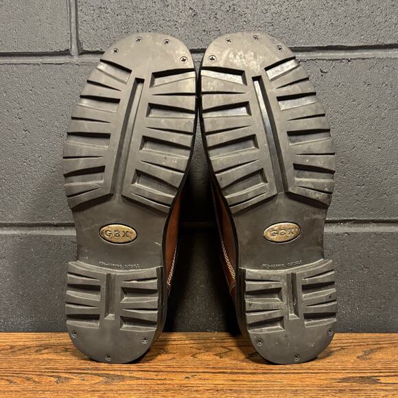 GBX Operator Chunky Brown Leather Oxford Shoes Men’s 12 - Picture 8 of 8